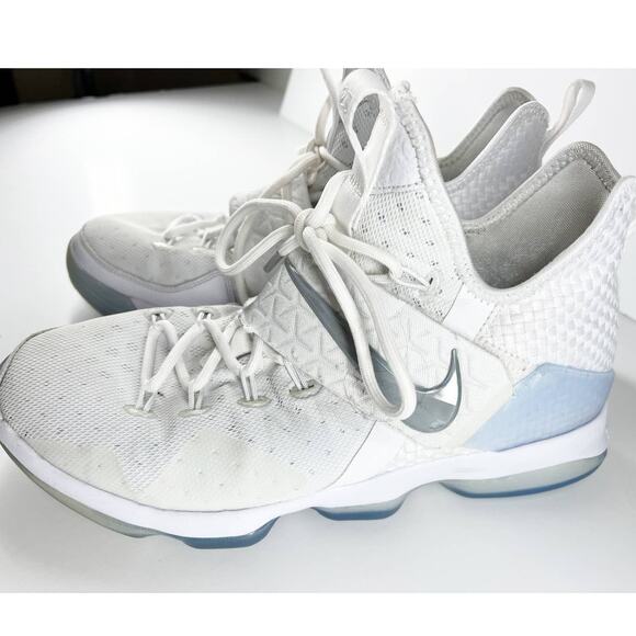 Nike Lebron XIV 14 Zoom TS Time to Shine White 860631-900 Size 10 - Picture 2 of 12